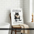 Welcome To The Bathroom Cat Print (A3, A4, A5, 5x7, 4x6)