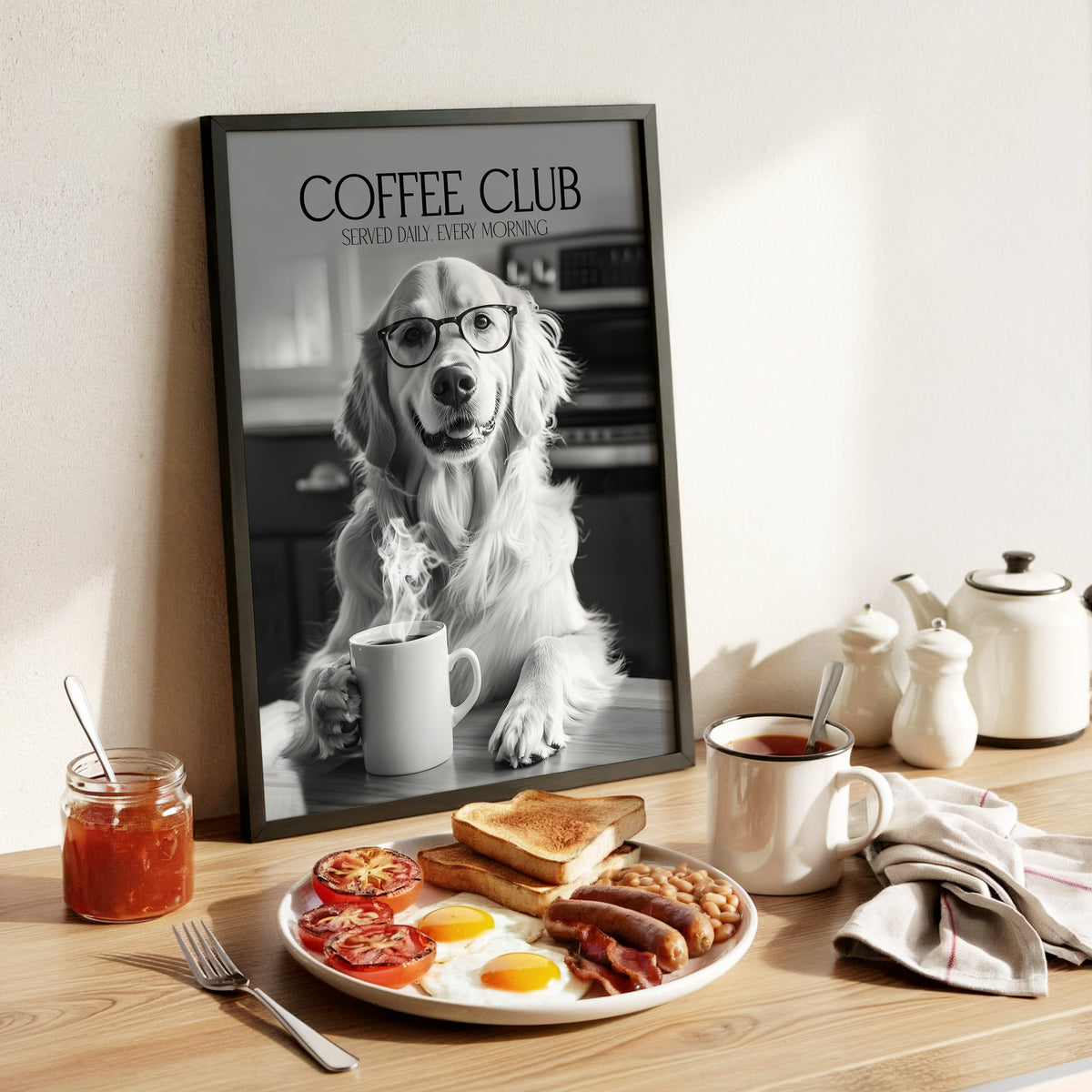 Chihuahua Coffee Club Print (A4, A5, 5x7, 4x6)