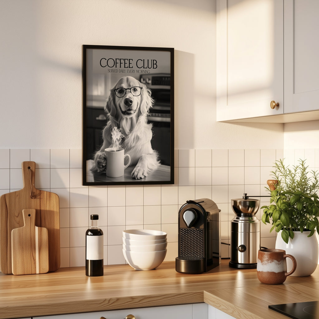 Chihuahua Coffee Club Print (A4, A5, 5x7, 4x6)