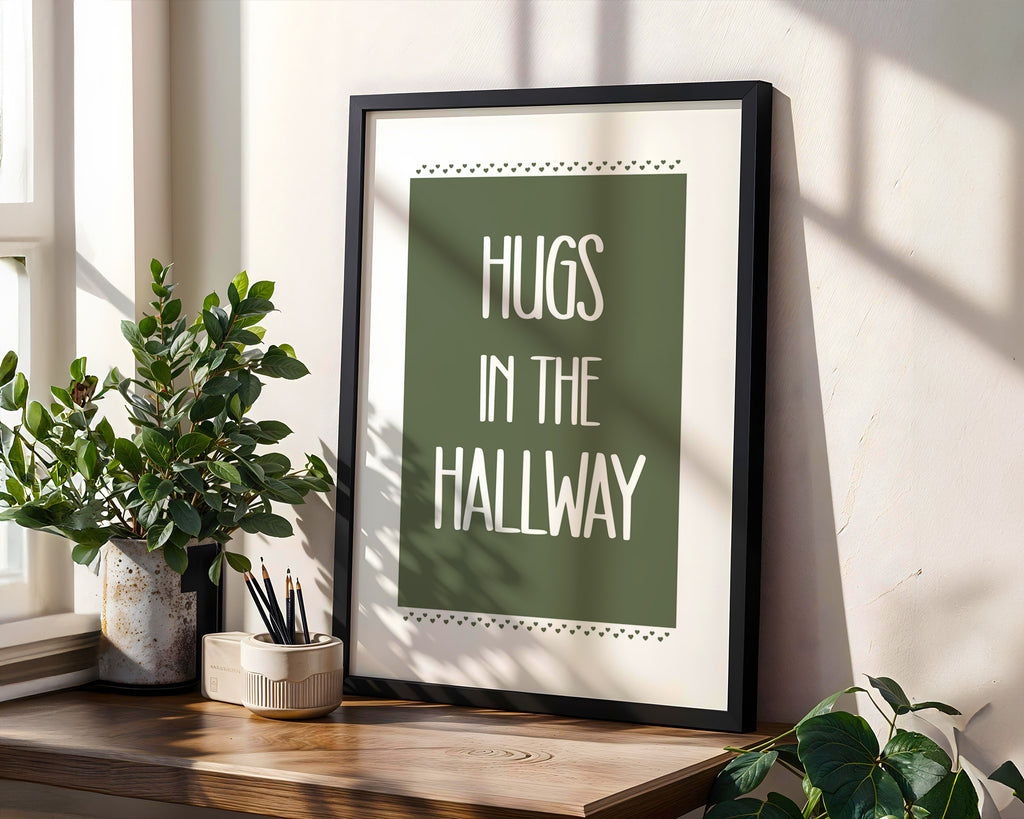 Hugs In The Hallway Print (A3, A4, A5, 5x7, 4x6)