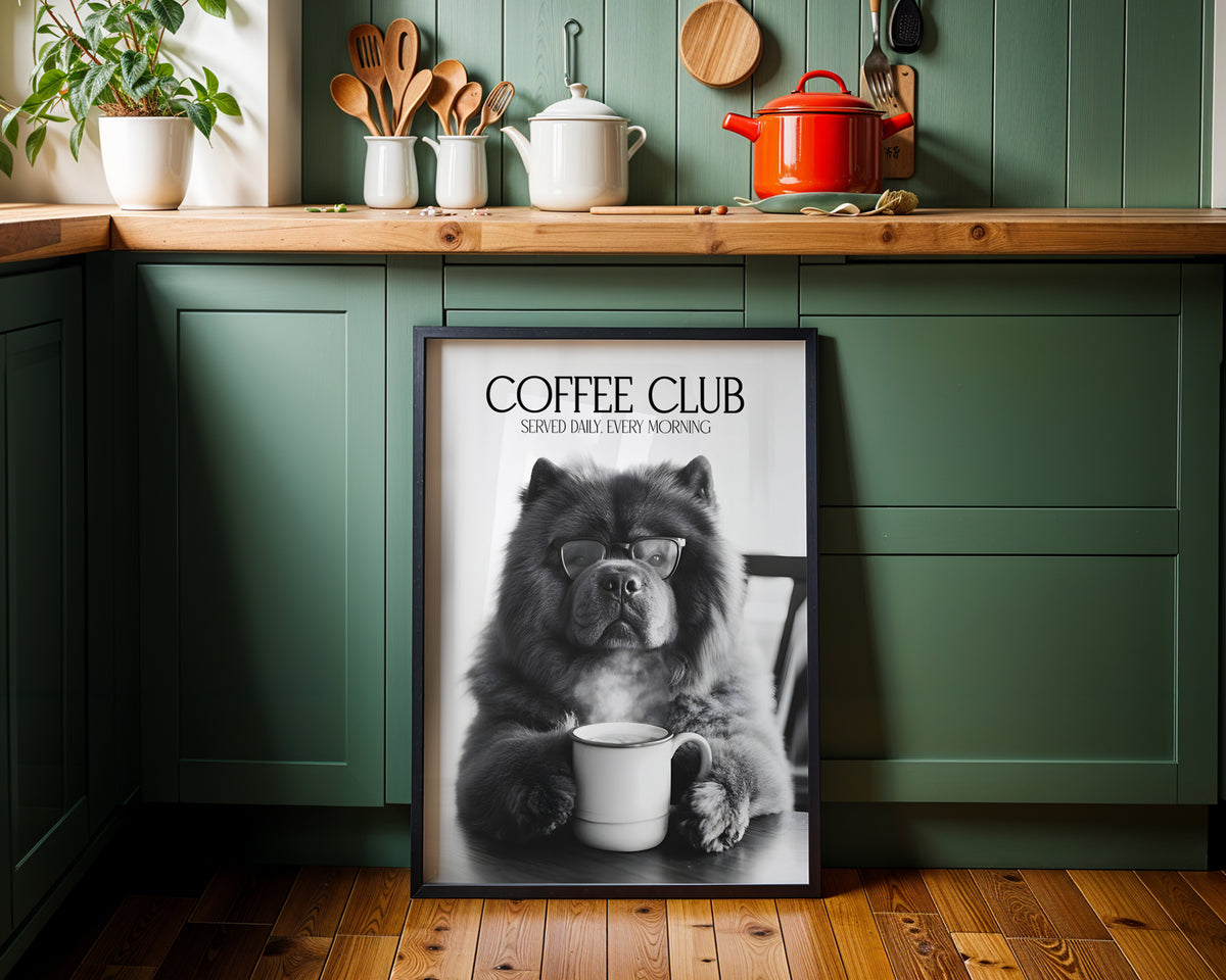 Chow Chow Coffee Club Print (A4, A5, 5x7, 4x6)