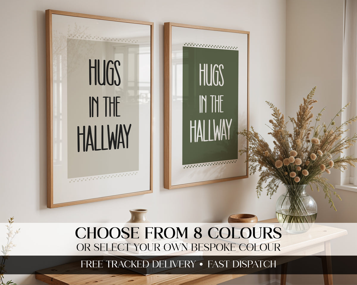 Hugs In The Hallway Print (A3, A4, A5, 5x7, 4x6)