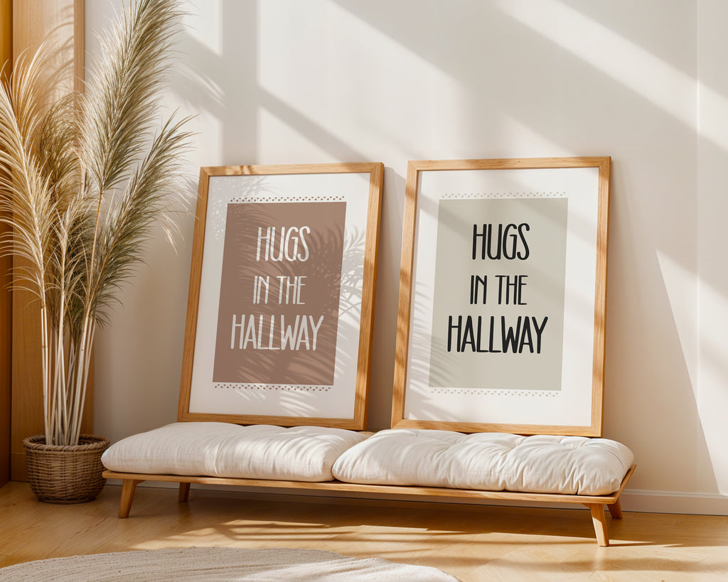 Hugs In The Hallway Print (A3, A4, A5, 5x7, 4x6)