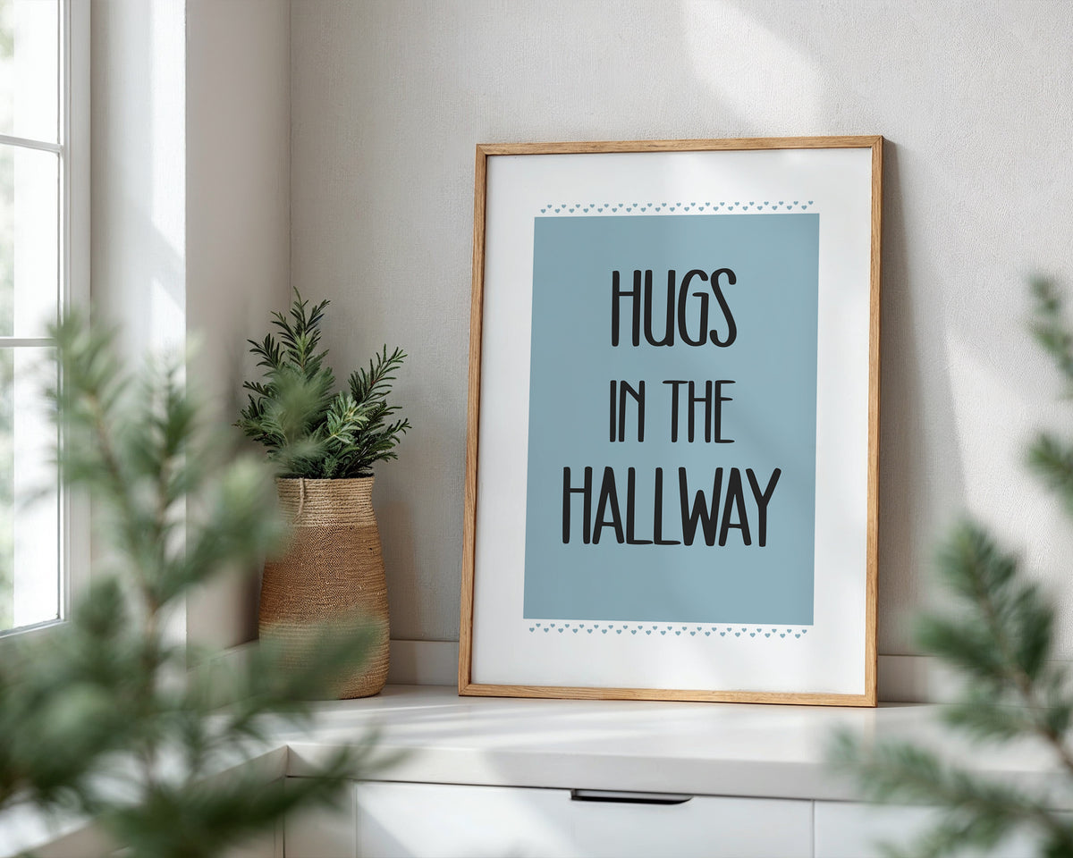 Hugs In The Hallway Print (A3, A4, A5, 5x7, 4x6)