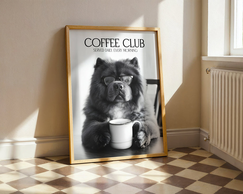 Chow Chow Coffee Club Print (A4, A5, 5x7, 4x6)