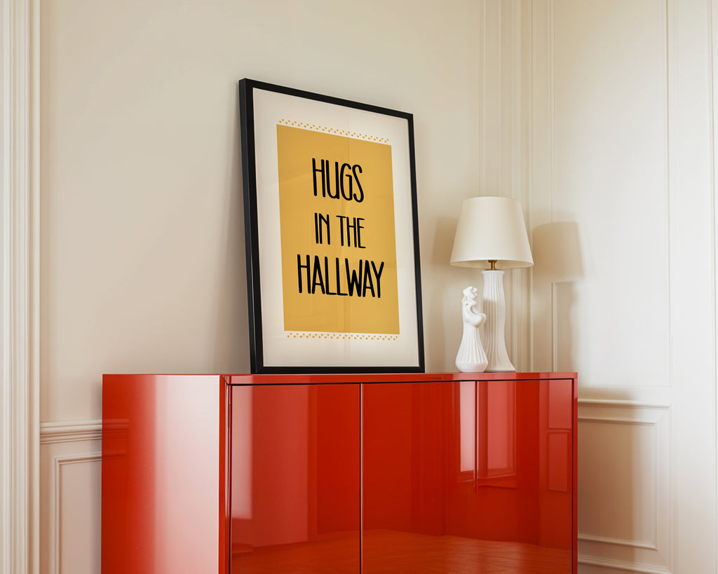Hugs In The Hallway Print (A3, A4, A5, 5x7, 4x6)
