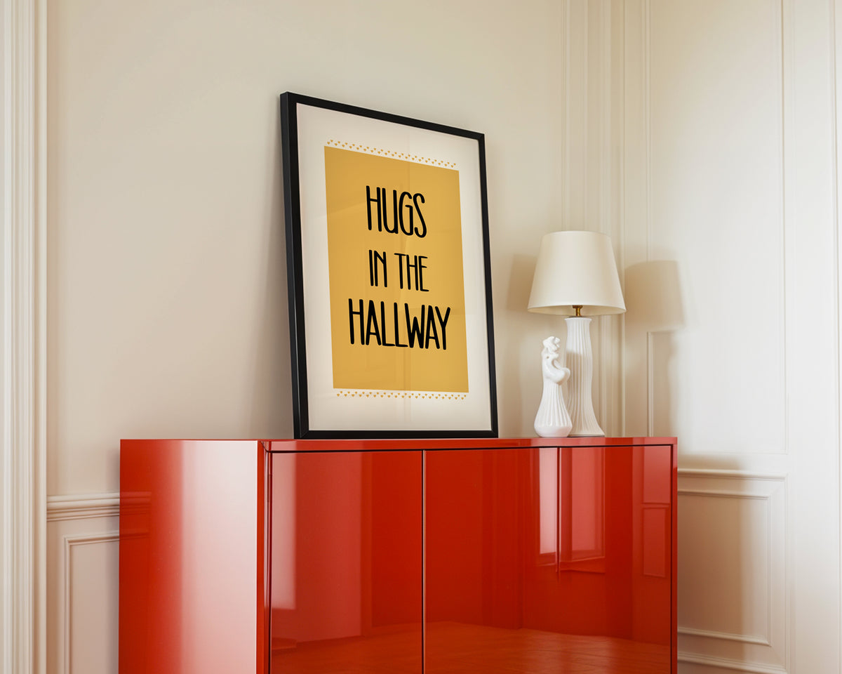 Hugs In The Hallway Print (A3, A4, A5, 5x7, 4x6)