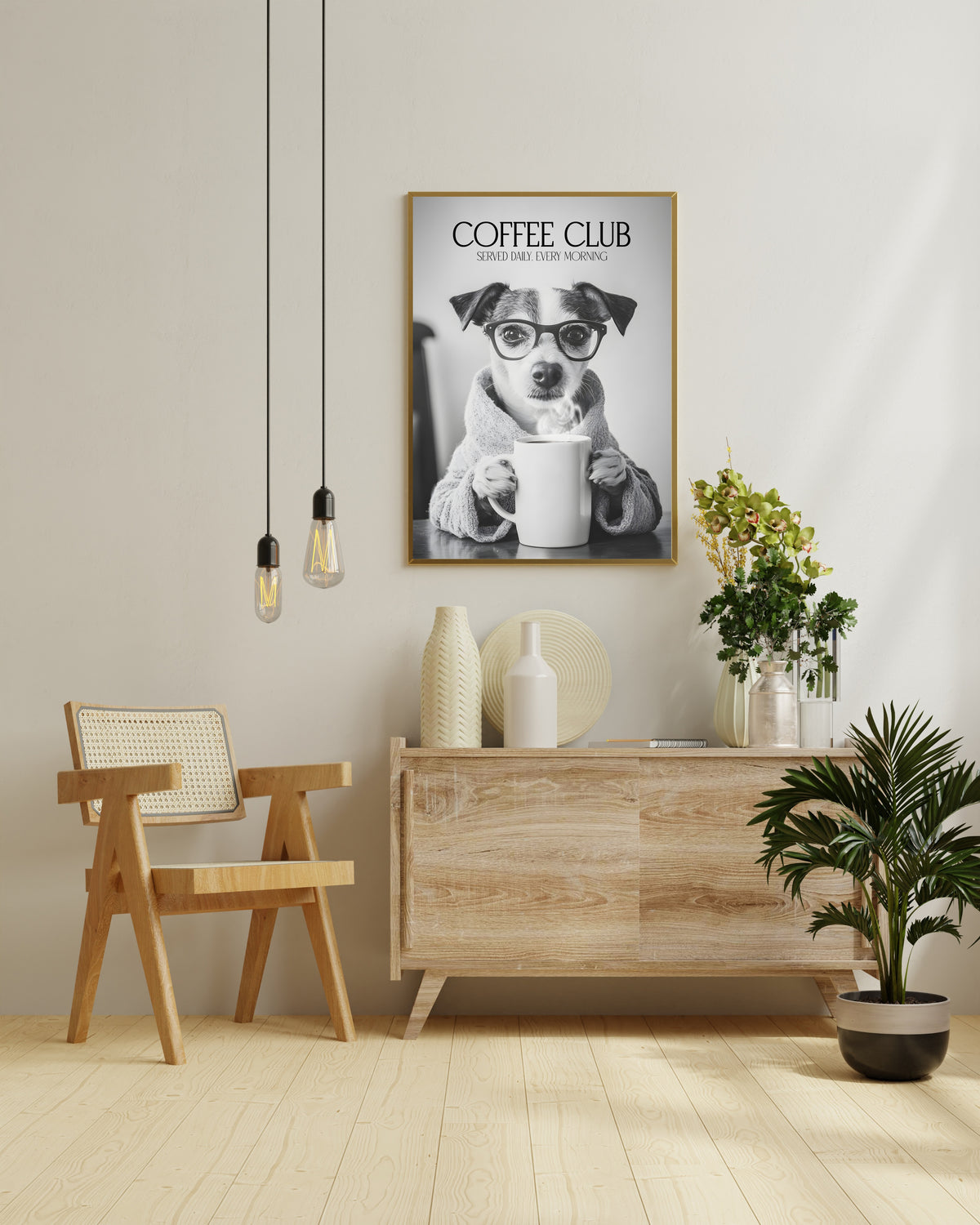 Jack Russell Coffee Club Print (A4, A5, 5x7, 4x6)