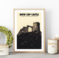 Mow Cop Castle Print: Cheshire Travel Retro Gallery Wall Art Poster, Gothic Castle