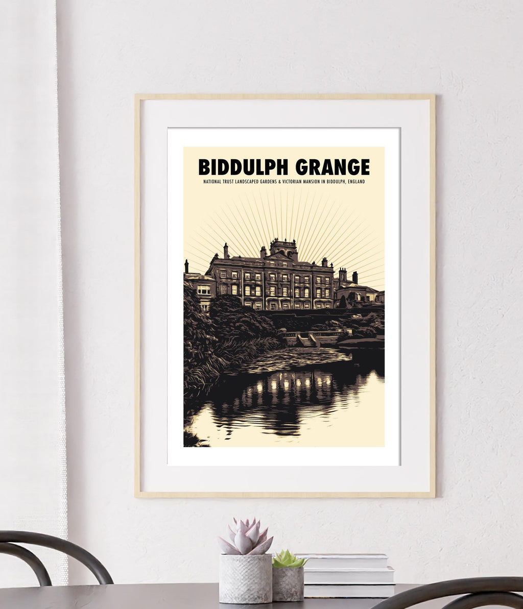 Biddulph Grange Gardens Print: Staffordshire Moorlands UK Travel Wall Art, British Historic Building