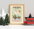 Snickerdoodle Cocktail Print: Retro Christmas Bar Cart Gallery Wall Art Poster