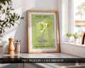 Margarita Print, Cocktail Wall Prints for The Kitchen, Vibrant Bright Cocktail Posters For A Home Bar, Margarita Gifts For Her