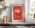 Negroni Poster, Cocktail Wall Art For Kitchen, Cocktail Recipe Print, Home Bar Decor Gifts, Cocktail Wall Art Set Of 3, A4, A5, 5x7, 4x6
