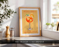 Aperol Spritz Print, Cocktail Kitchen Poster Set, Bar Cart Decor, Cocktail Recipe Prints For A Home Bar, Aperol Spritz Gifts For Her, A4, A5