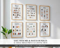 Animal Breeds Poster Bundle, Farm Animal Wall Decor, Farmhouse Wall Art, Dog Breed Gift, Farm Kitchen Prints, Set of 3 Wall Art Prints A4 A3