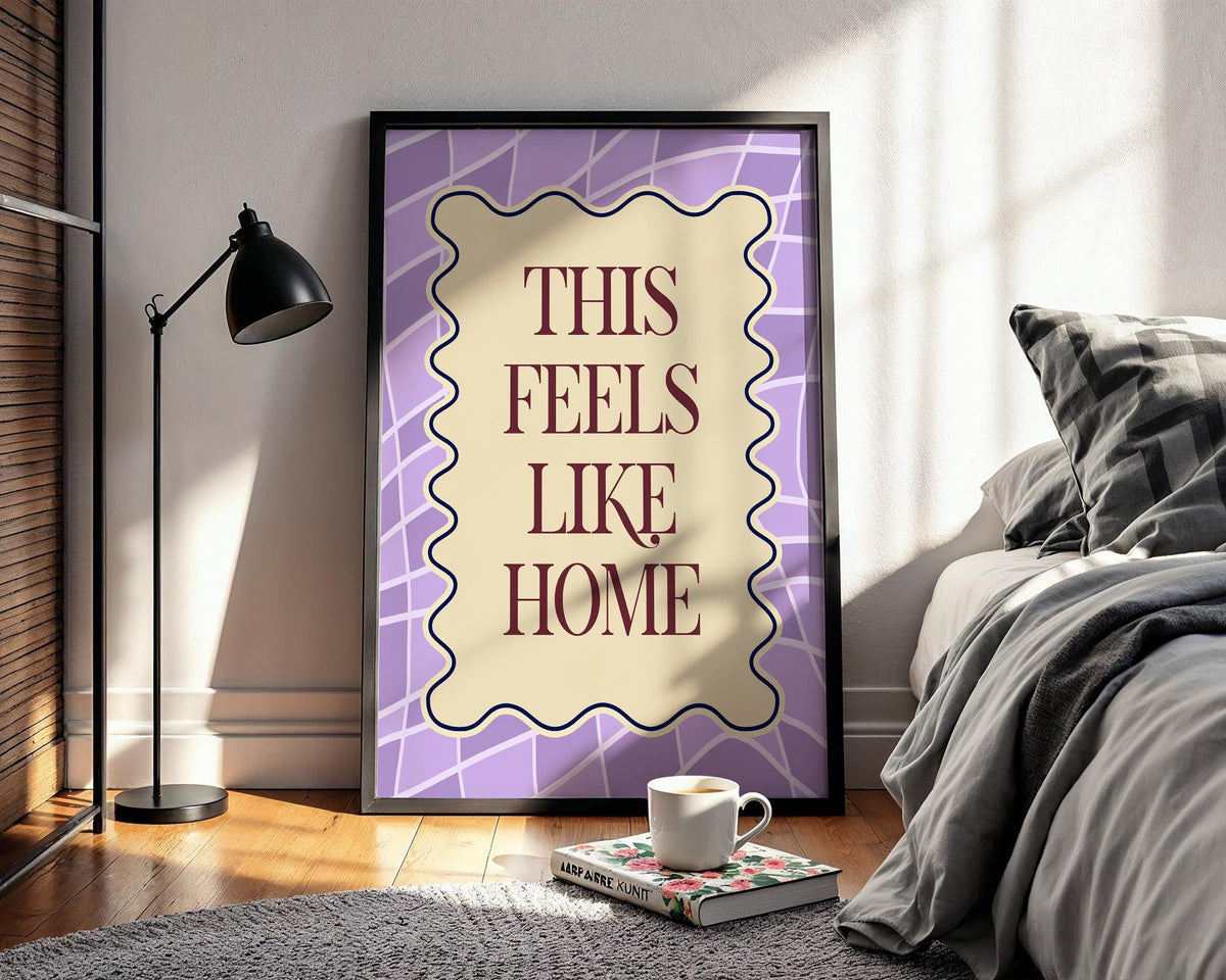 This Feels Like Home Print, New Home Wall Art, Hallway Poster, Porch Prints, Living Room Artwork, Bright Home Decor