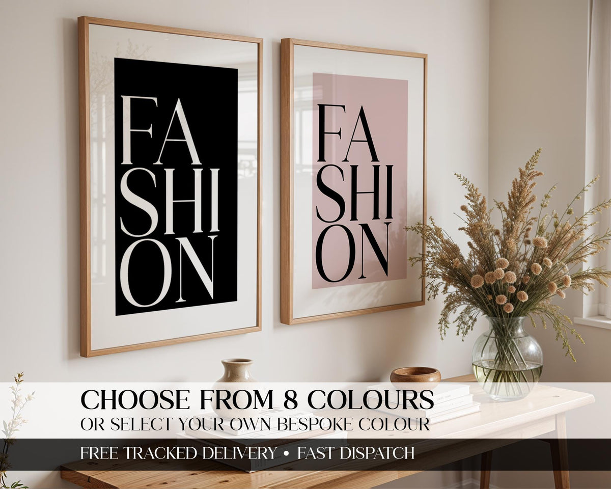 Fashion Wall Posters, Neutral Minimalist Typography Artwork, Fashion Bedroom Prints, Bold Gallery Wall Decor, Custom Poster Gift, A3 A4 A5