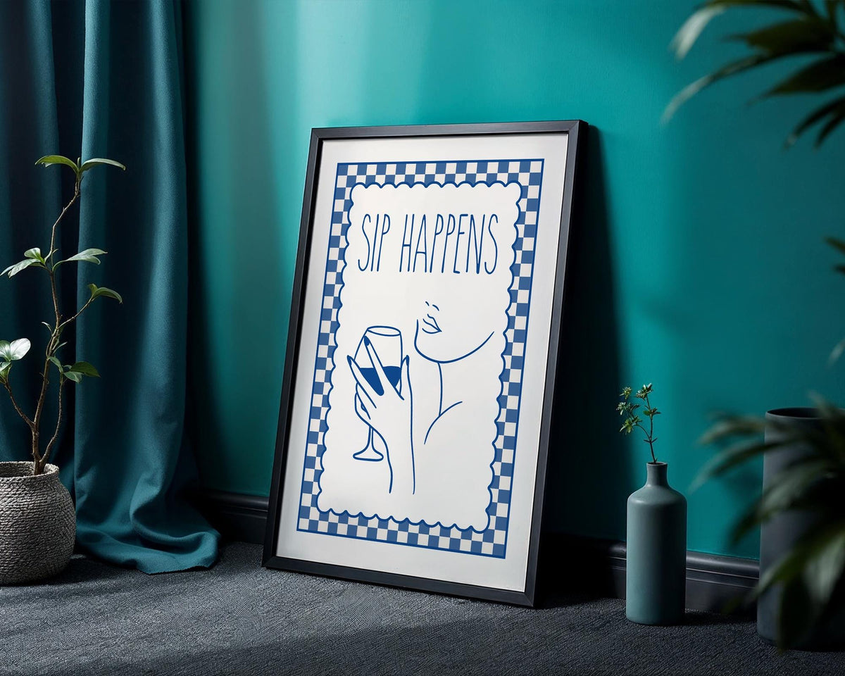 Funny Wine Wall Art, Custom Wine Print, Kitchen Bar Decor, Typography Wall Art, Maximalist Alcohol Kitchen Decor, Bar Cart Poster