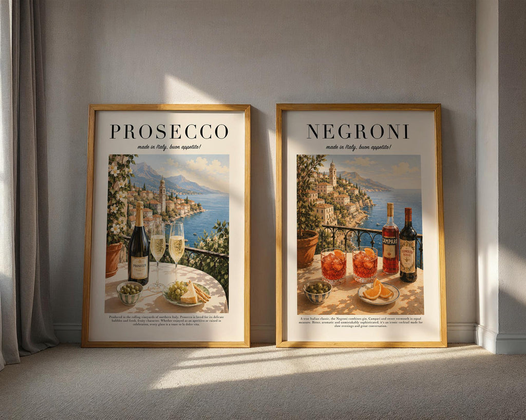 Italian Drinks Poster Set,  Aperitivo Prints, Italy Travel Prints, Coffee Wall Art, Mediterranean decor, Cocktail Prints, Italian Gift A4 A3