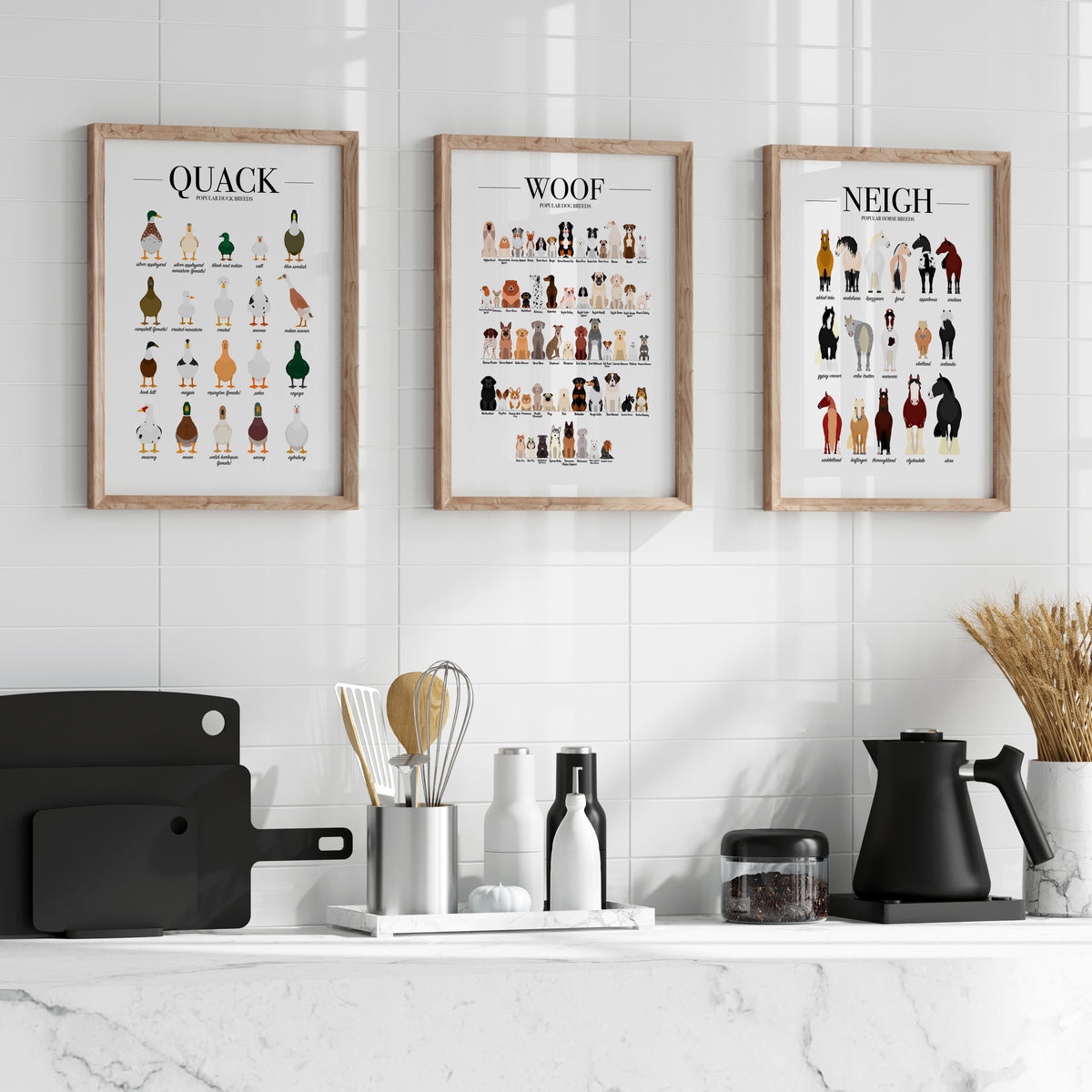 Dog Breeds Animal Print (A3, A4, A5, 5x7, 4x6)